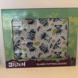 Disney Stitch Glass Cutting Board 12in x 15in NIB‎ Lilo & Stitch ~ Multi-Use